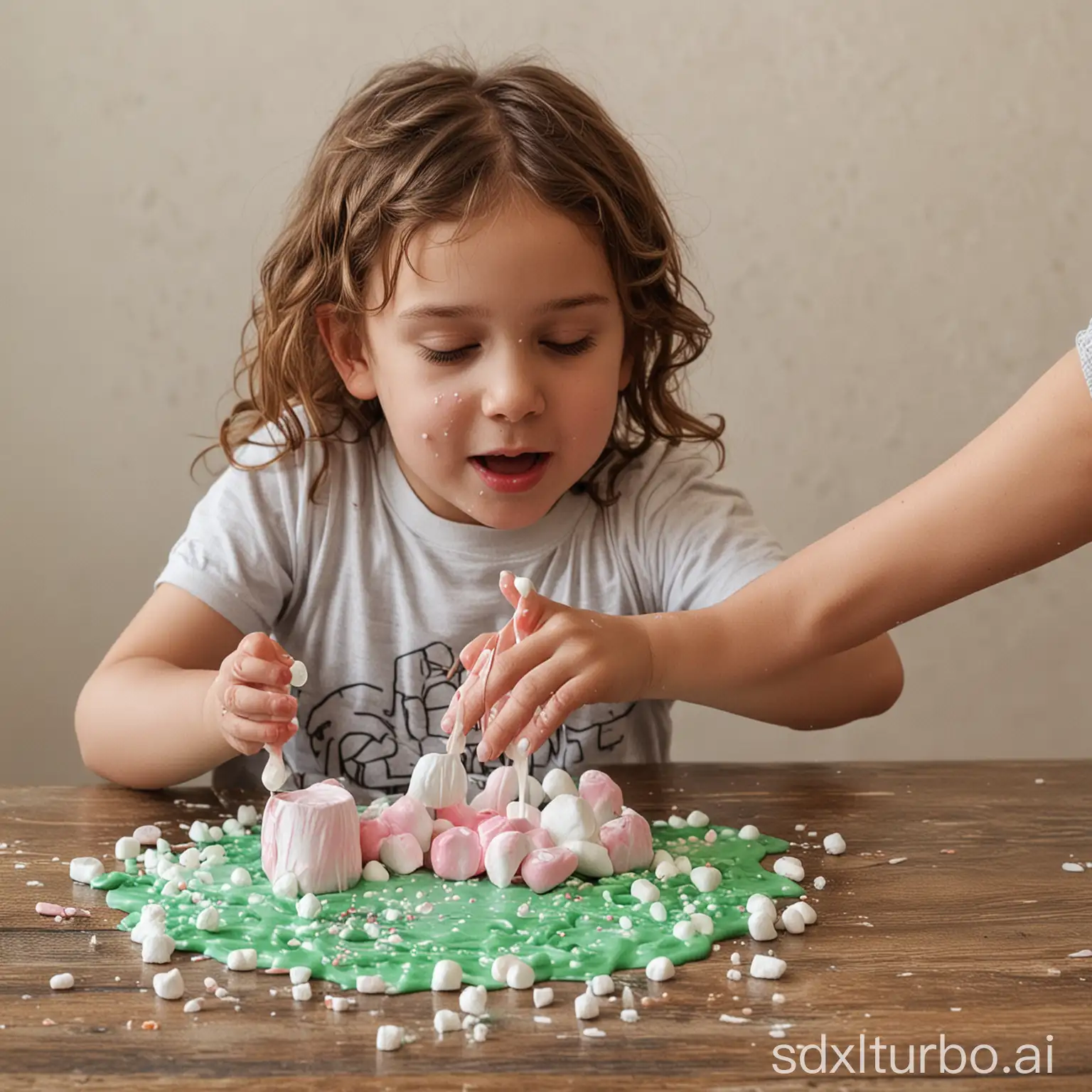 Young-Child-Enjoying-Marshmallow-Slime-Fun