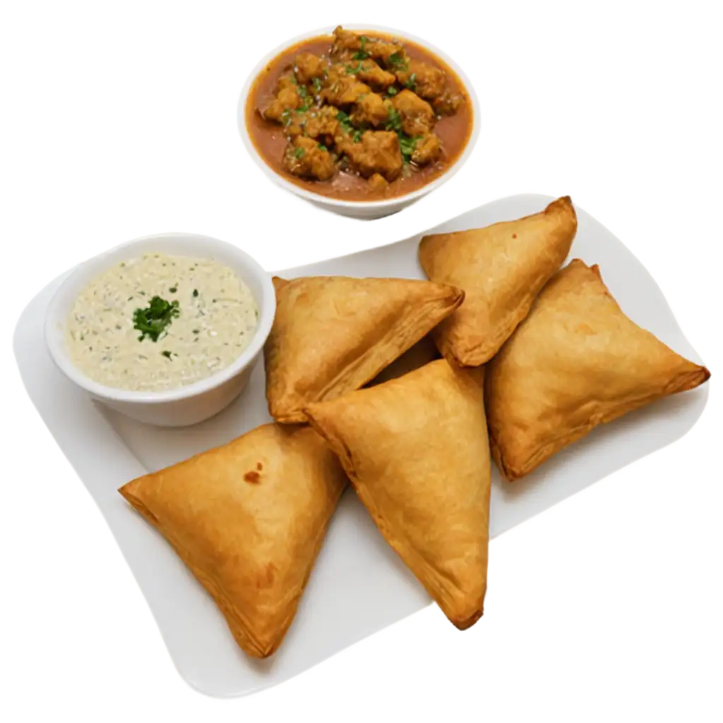 PNG-Image-SEO-AnalysisEnjoying-Samosas-and-Bread-Pakoda-Together-PNG-Image-for-Food-Lovers-and-Culinary-Art-Enthusiasts
