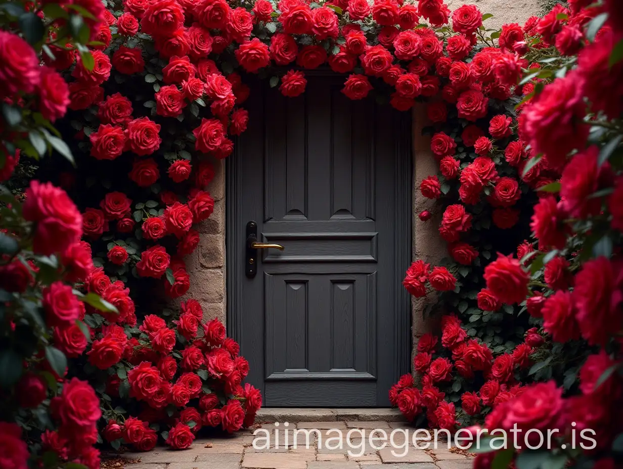 Enchanted-Door-Surrounded-by-Vibrant-Red-Roses-in-8K-Ultra-Clear-Realism