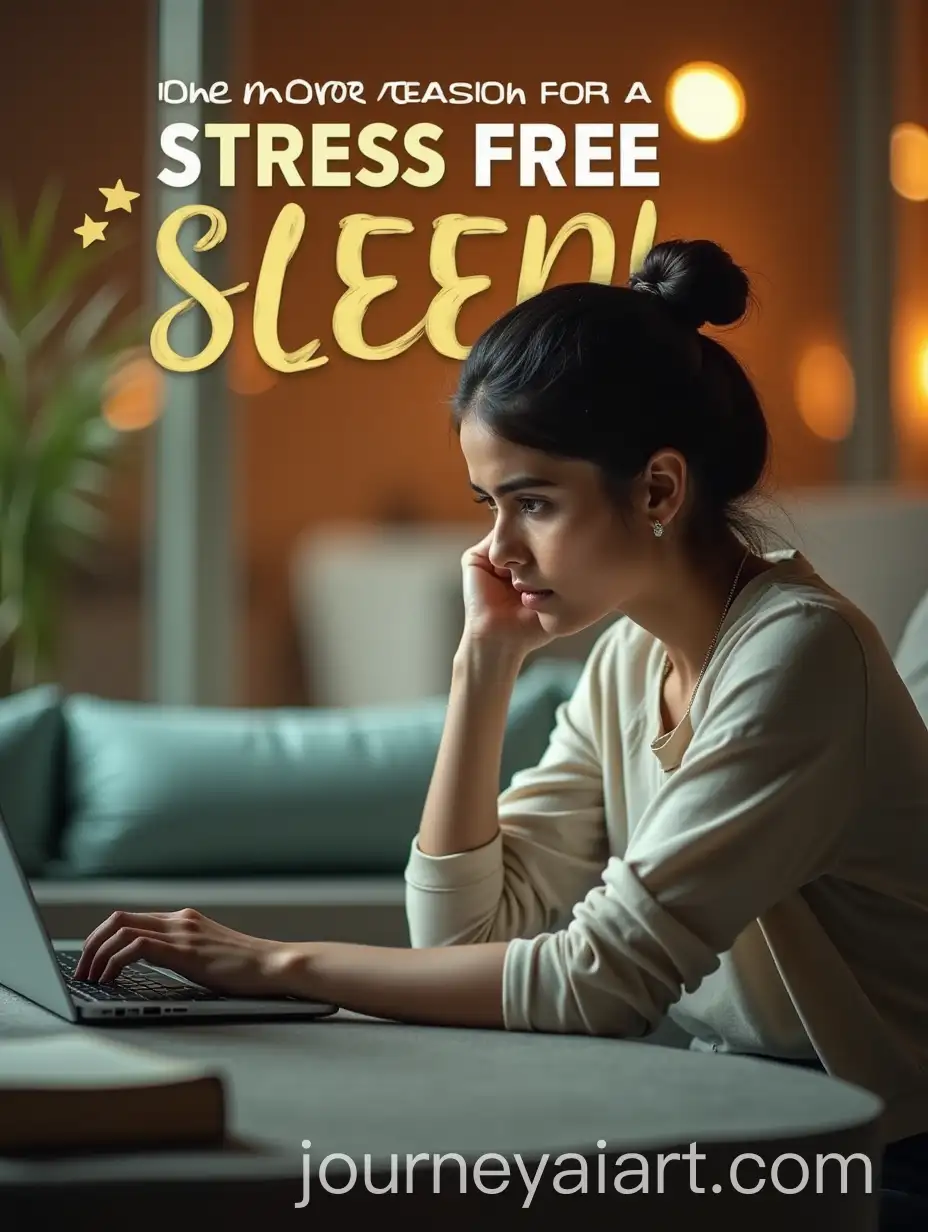 Young-Indian-Man-Relaxing-on-Couch-in-StressFree-Office-with-Golden-Bokeh-Background