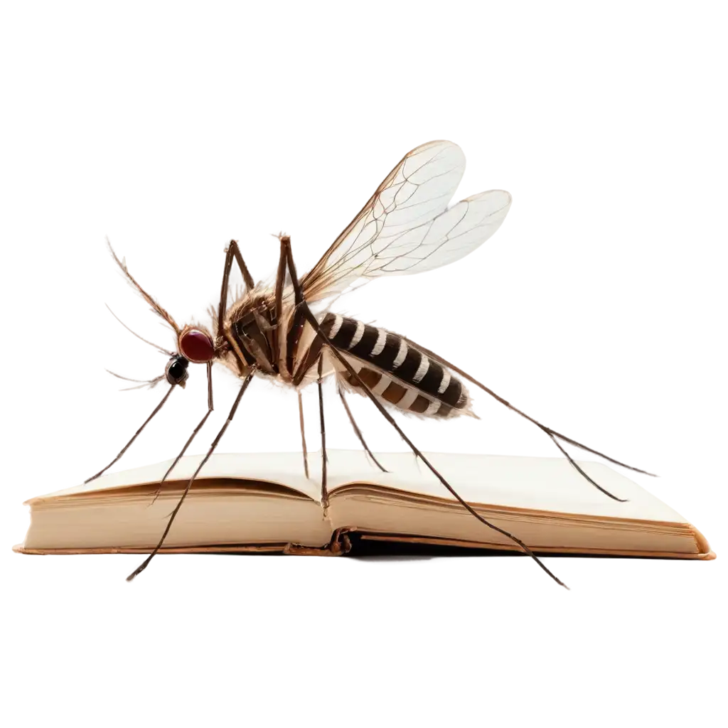 Mosquito-and-Book-PNG-Image-Intertwining-Nature-and-Knowledge