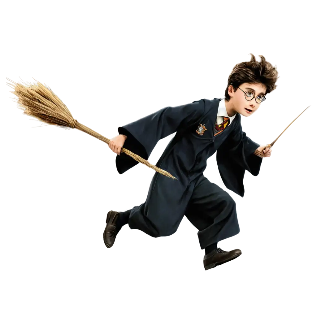 Harry-Potter-Flies-on-a-Broom-HighQuality-PNG-Image-for-Creative-Projects