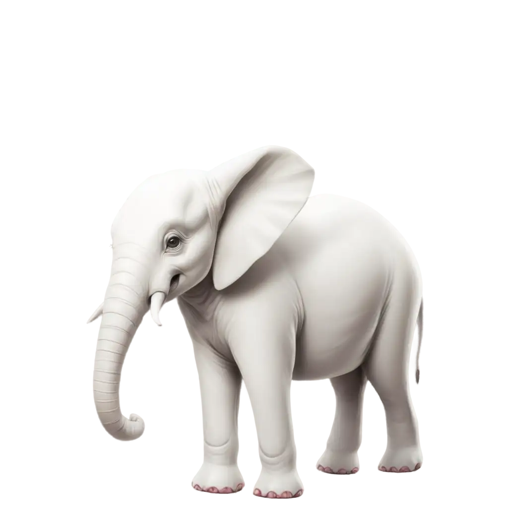 Create-a-White-Elephant-PNG-Image-HighQuality-Visual-Representation-for-Versatile-Use