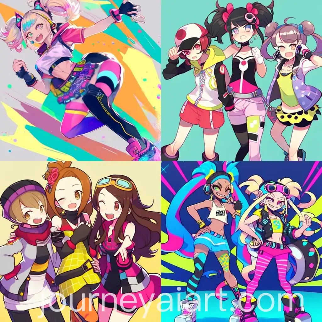 Funky-Girls-Dancing-in-Colorful-Neon-Lights