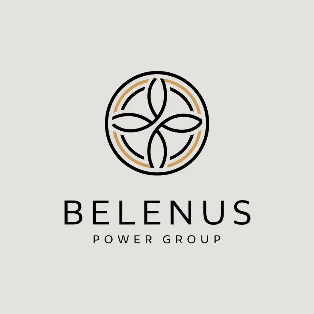 a vector logo design,with the text "Belenus Power Group", main symbol:logo for highly qualified providers of management and maintenance services to customers of public utility solar plants helping our customers to produce clean energy. Belenus is the Celtic god of light, power and healing.,Minimalistic,be used in industry industry,clear background