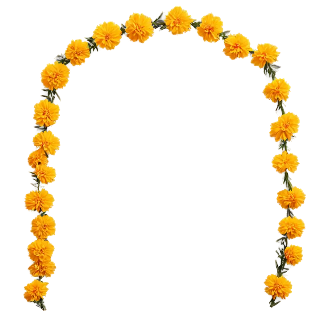 Marigold-Garland-Swinging-in-Motion-PNG-Image-for-Festive-and-Cultural-Designs