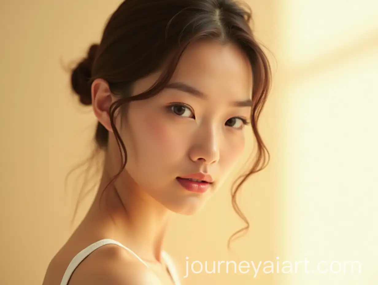 Natural-Beauty-Portrait-of-a-20YearOld-Japanese-Woman-in-Studio