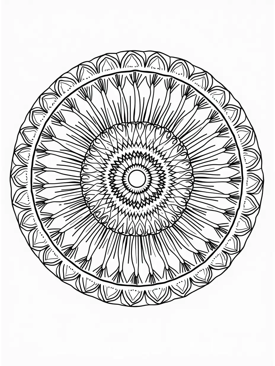 Intricate-Mandala-Design-for-Adult-Coloring-Full-Page-A5-Format