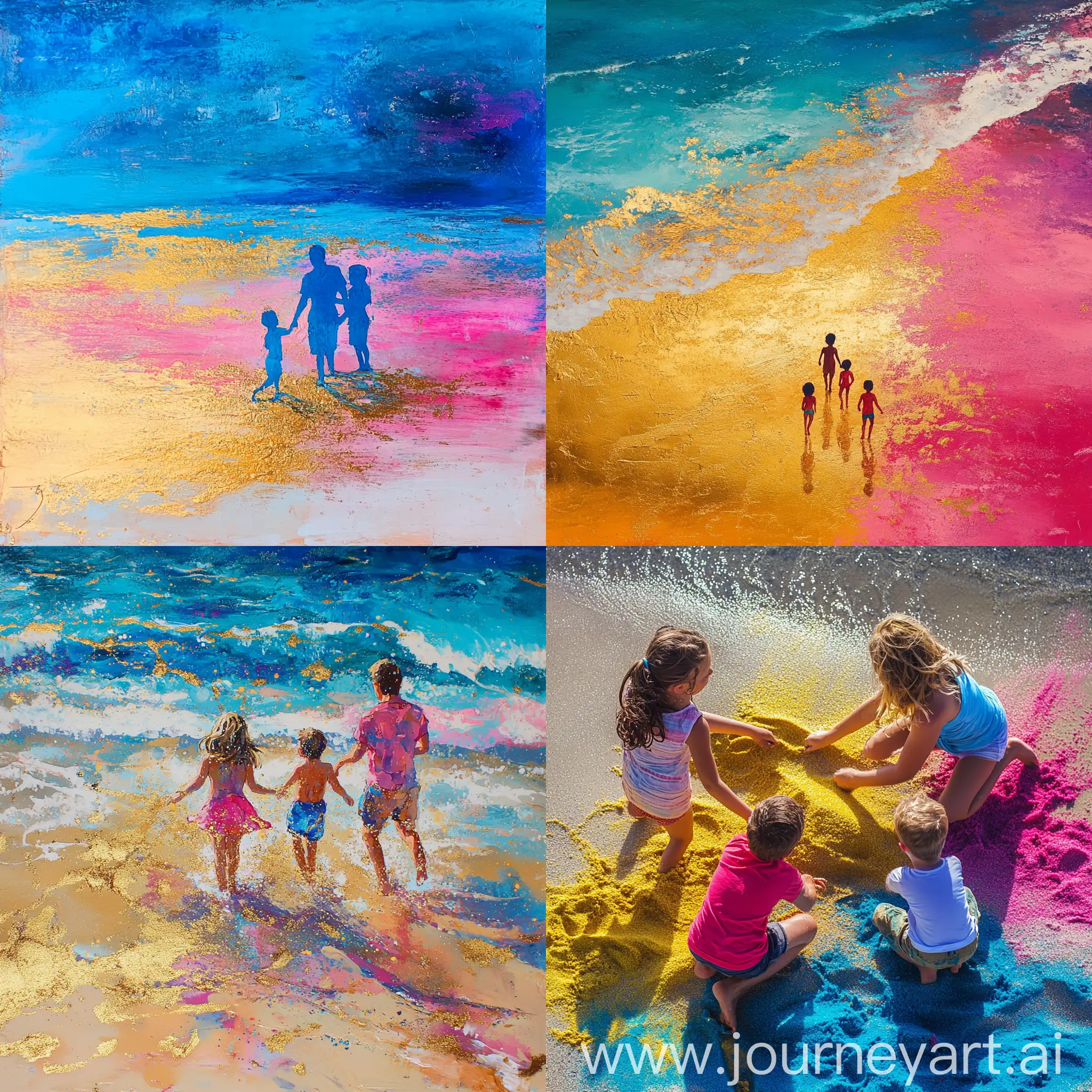 Colorful-Sandy-Beach-Scene-with-Spilling-Sand