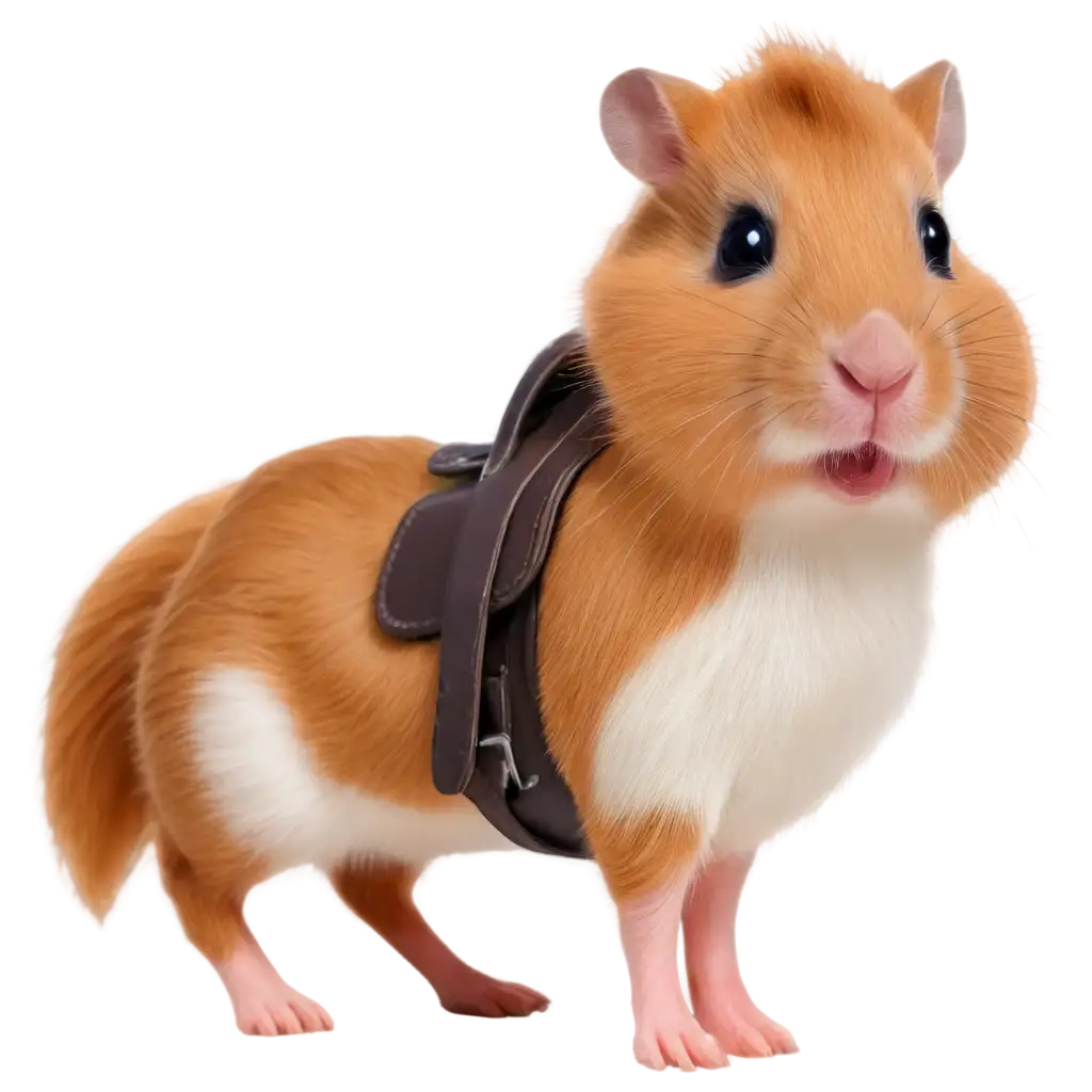 Cartoon-Hamster-Horse-with-Saddle-PNG-Perfect-for-Fun-Illustrations-and-Digital-Designs