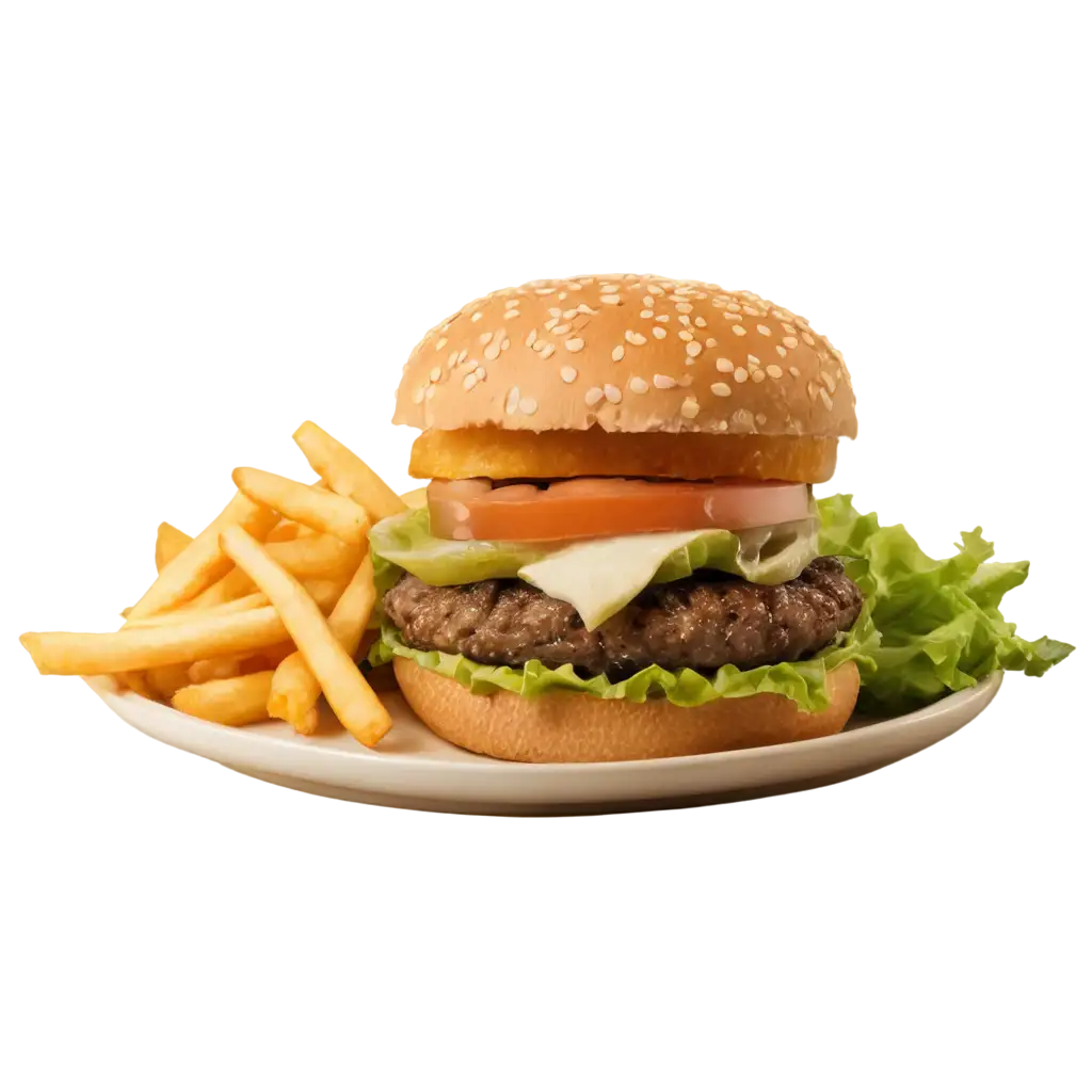 Stunning-Burger-PNG-Image-with-Realistic-Shadow-Effects