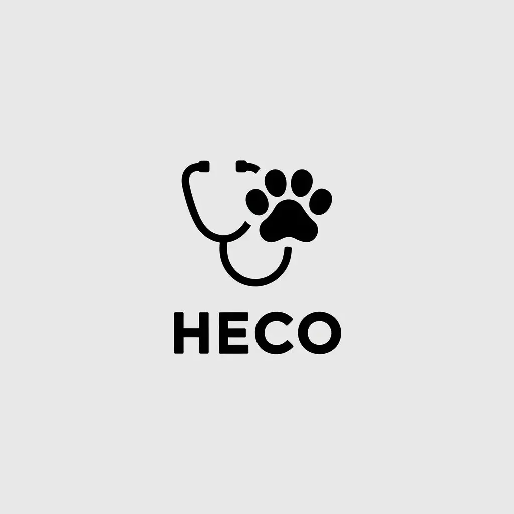 LOGO-Design-For-HECO-Clean-and-Minimalistic-Pet-Medical-Symbol