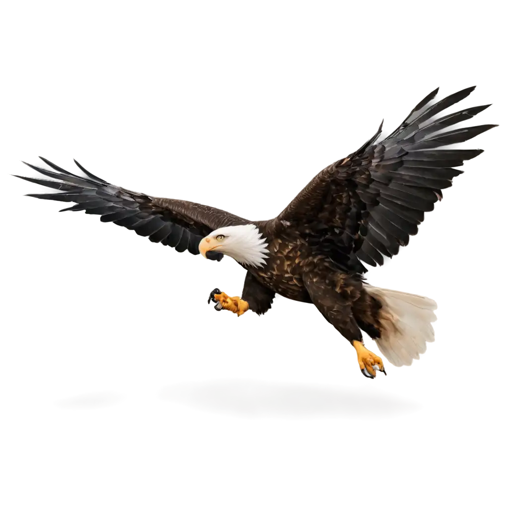 Flying-Eagle-PNG-Image-Majestic-Bird-Illustration-for-Digital-Art-and-Wildlife-Education