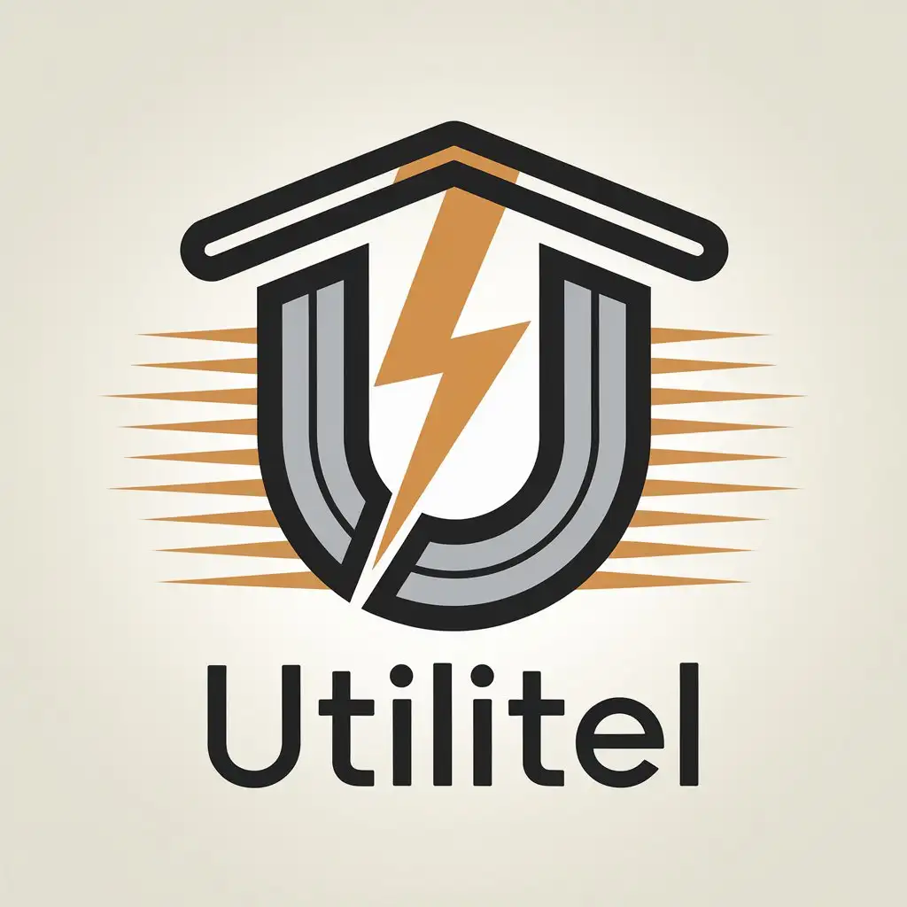 LOGO Design for Utilitel Modern and Unique Fiber Optic Telecommunications Theme