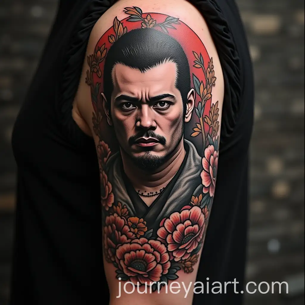 Intricate-Dark-Japanese-Tattoo-Design-with-Traditional-Motifs