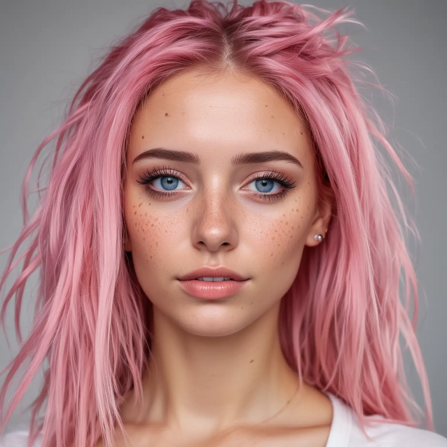 Realistic-Portrait-Photo-of-Beautiful-Woman-with-Pink-Hair-and-Light-Blue-Eyes