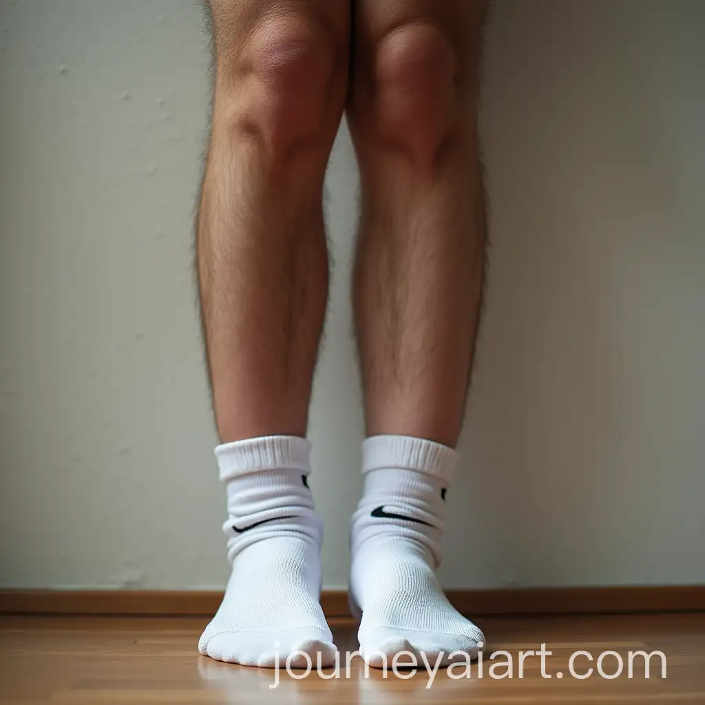 Teenage-Boy-with-Brunette-Hair-Wearing-White-Nike-Socks