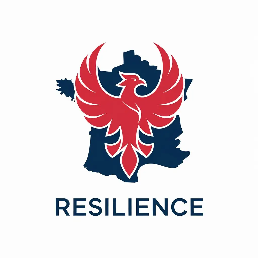 LOGO-Design-for-Resilience-Phoenix-France-Outline-with-Blue-Hexagon-and-Red-Phoenix