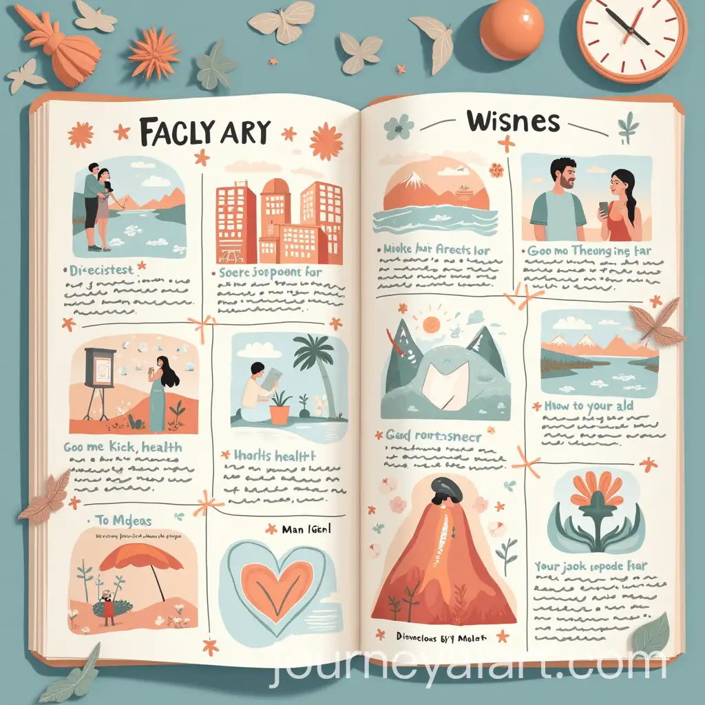 Gallery-of-Vision-Board-Schemes-for-a-10Page-Editable-Book-with-Life-Categories