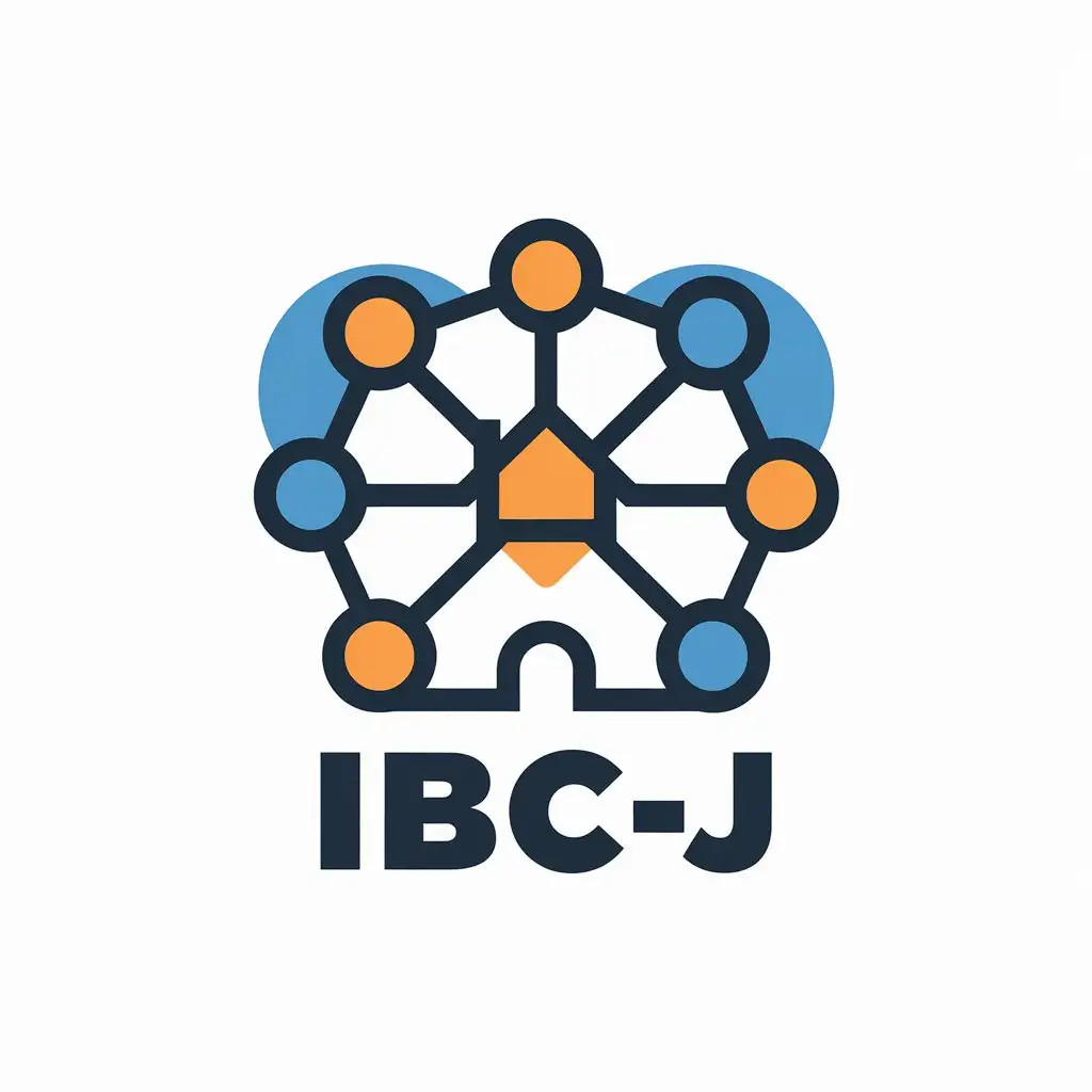 LOGO Design for IBCJ Home Network Symbol for Nonprofit Industry with Clear Background