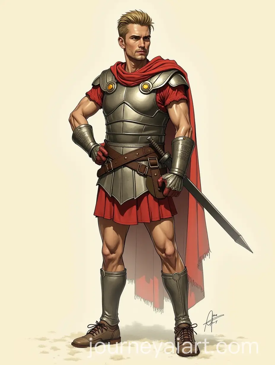 Mens-SciFi-Roman-Caesars-Legion-Uniform-from-Fallout-New-Vegas-Fashion-Sketch