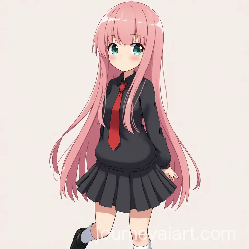 Anime-Girl-with-Pink-Hair-and-School-Uniform
