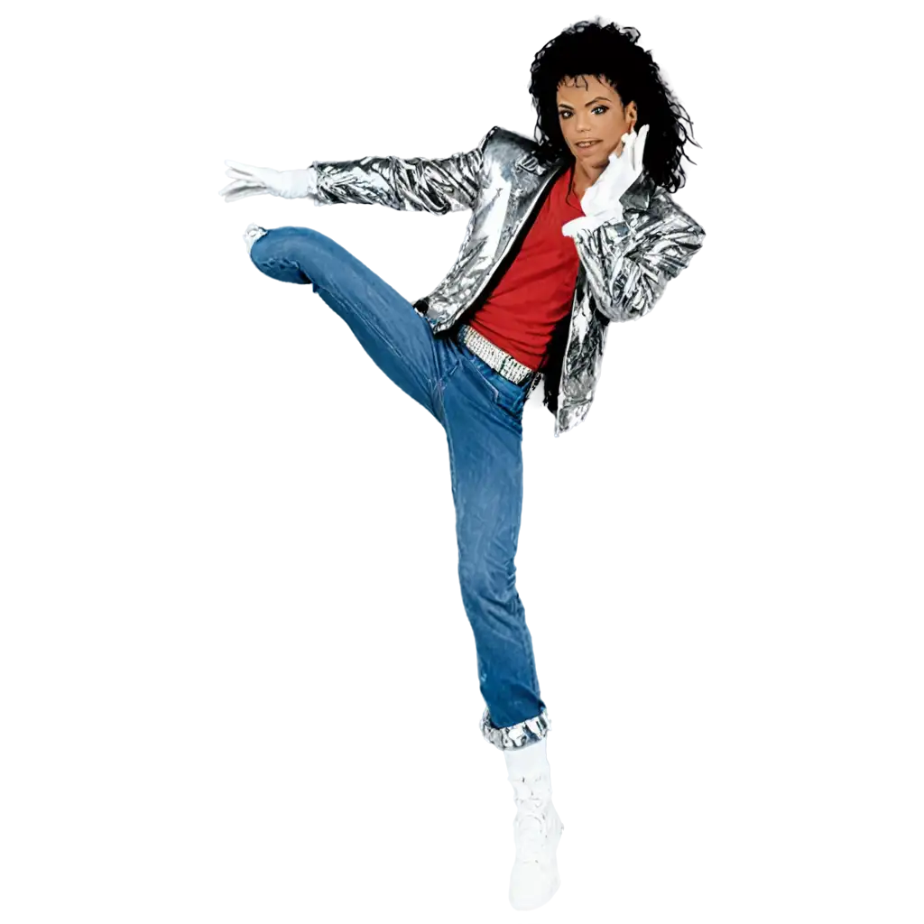 Michael-Jackson-90s-Full-Body-PNG-in-Comic-Book-Style-with-Sparkling-Gloves-HighQuality-Image-for-Digital-Use