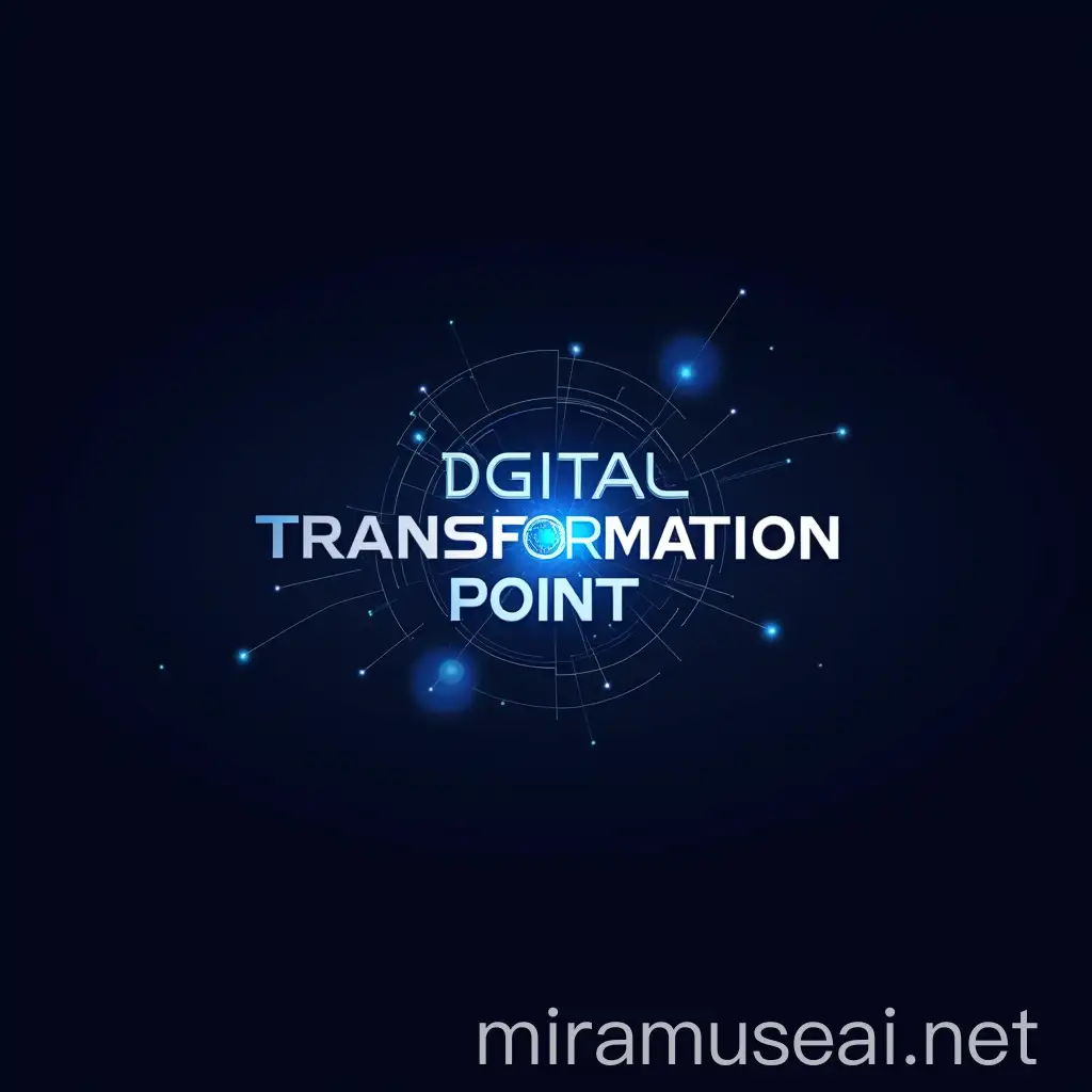 Futuristic Logo for Digital Transformation Point