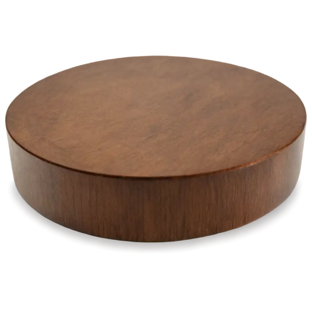 HighQuality-Wooden-Round-Concave-Base-PNG-Image