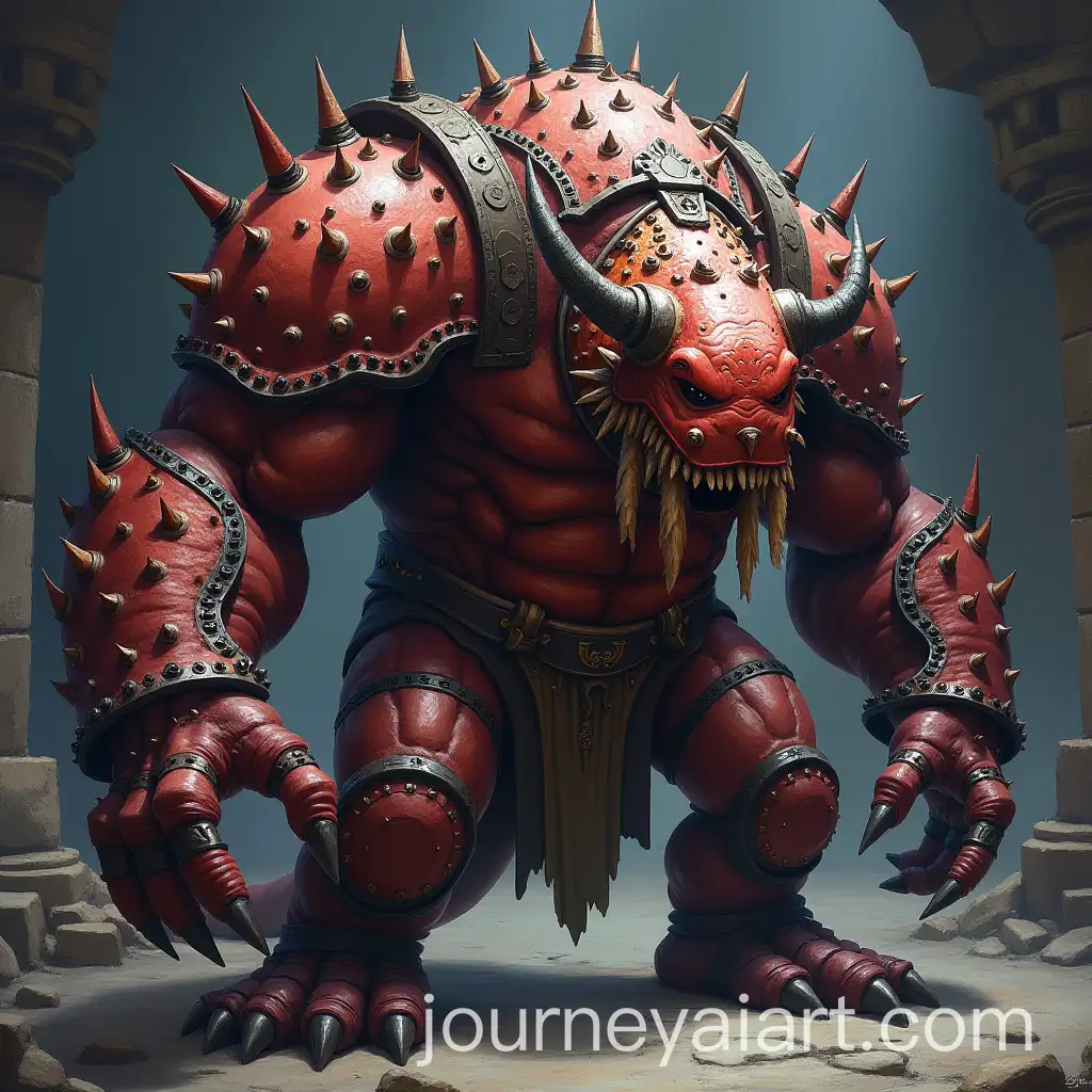 Bulette-from-Baldurs-Gate-3-Fantasy-Creature-Illustration