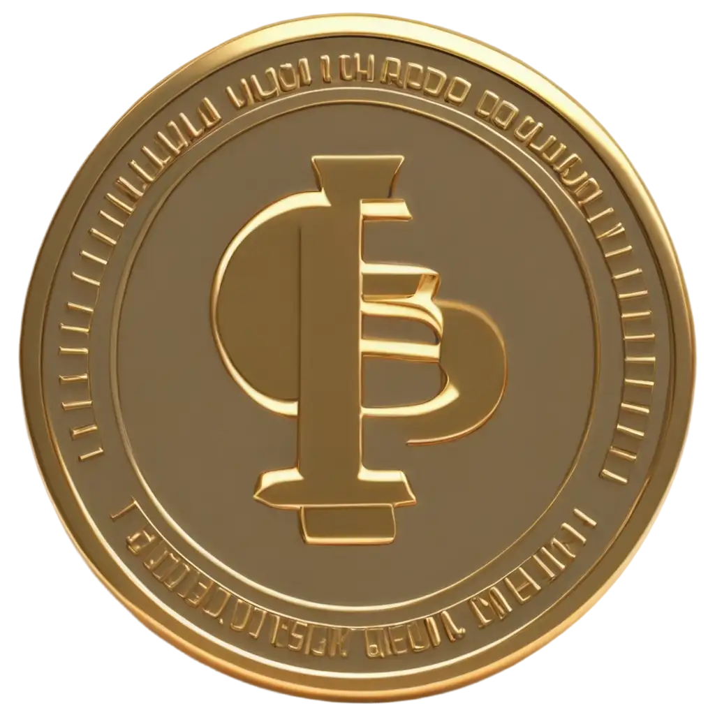 Animated-Cartoon-Style-Big-Gold-Coin-with-Symbol-in-PNG-Format