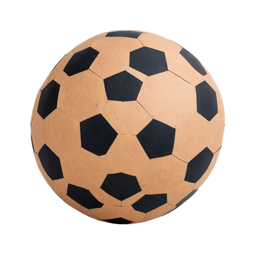 Cardboard-Soccer-Ball-PNG-A-Unique-Visual-Asset-for-Creative-Projects