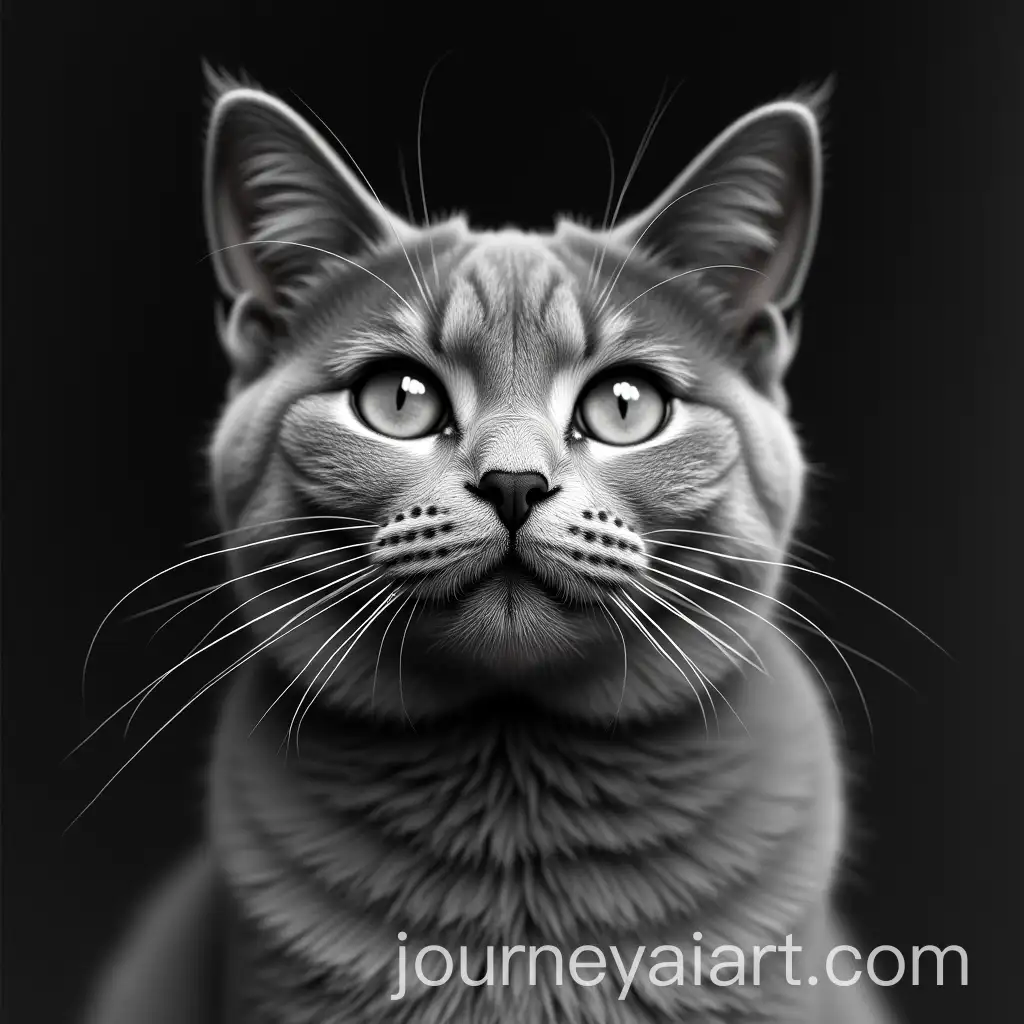 Monochrome-Cat-in-Conversation