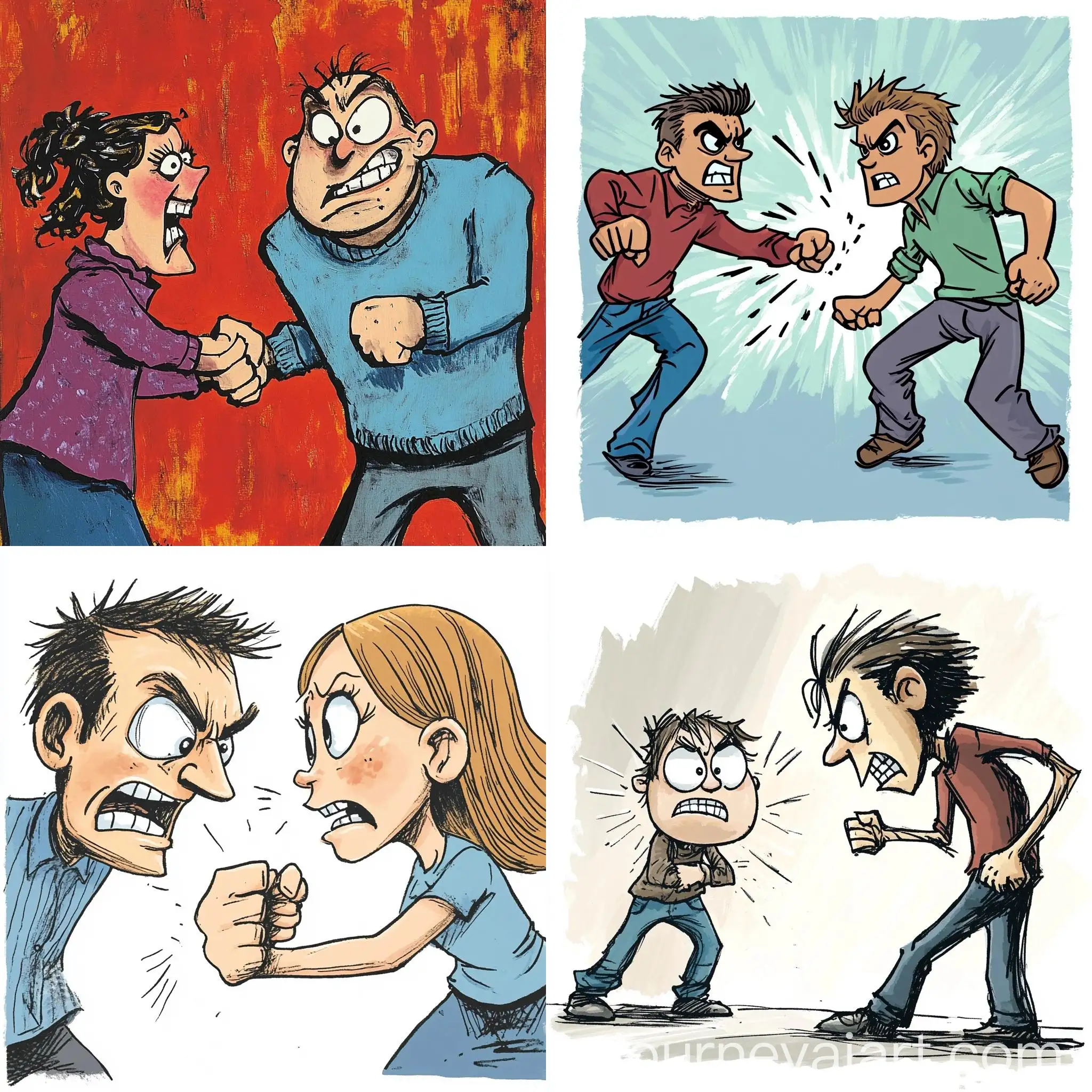 Conflict-Resolution-Defending-Against-Aggression-in-Cartoon-Style