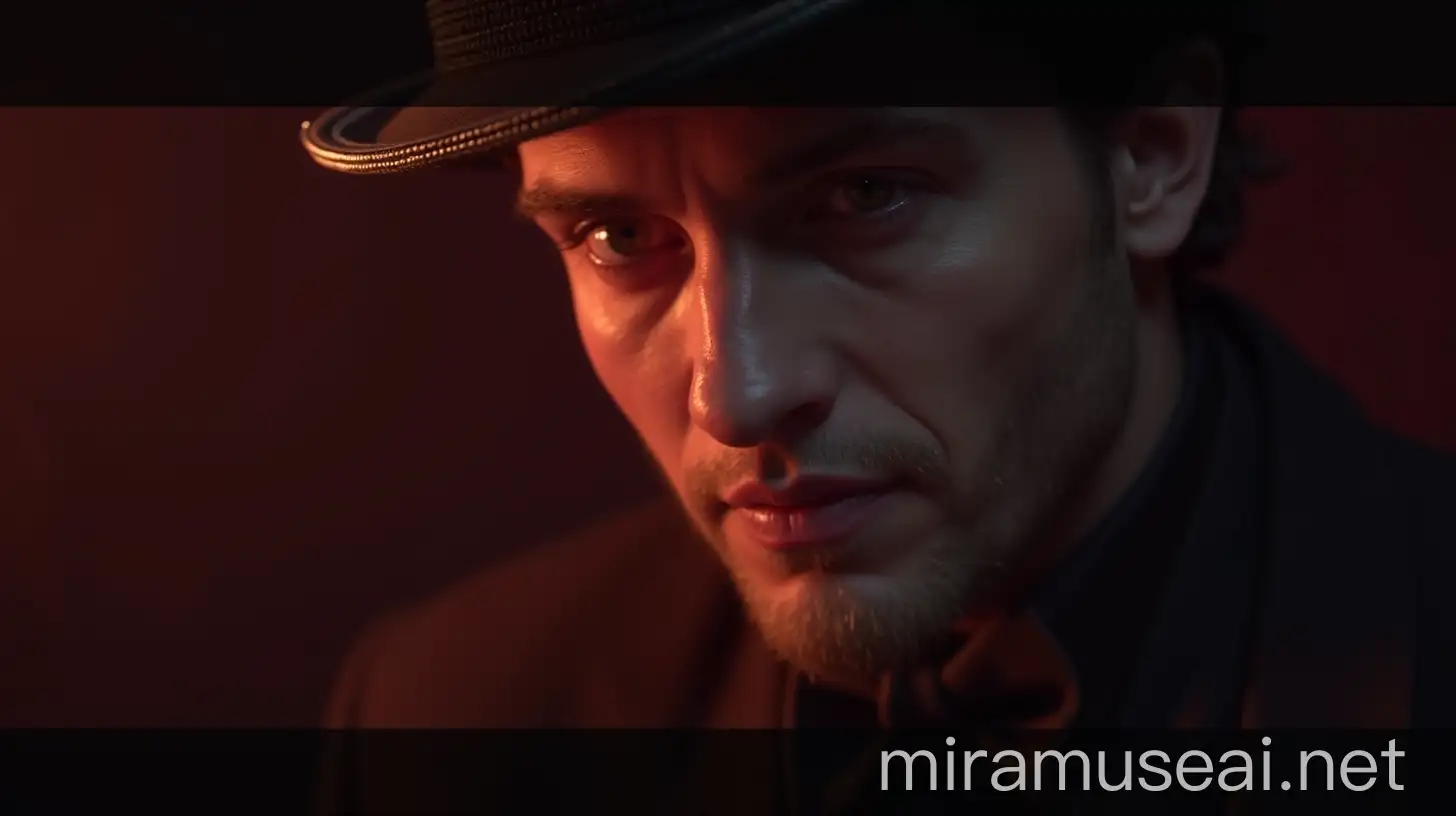 Magician Performing CloseUp Magic in Vibrant 3D Unreal Engine Scene