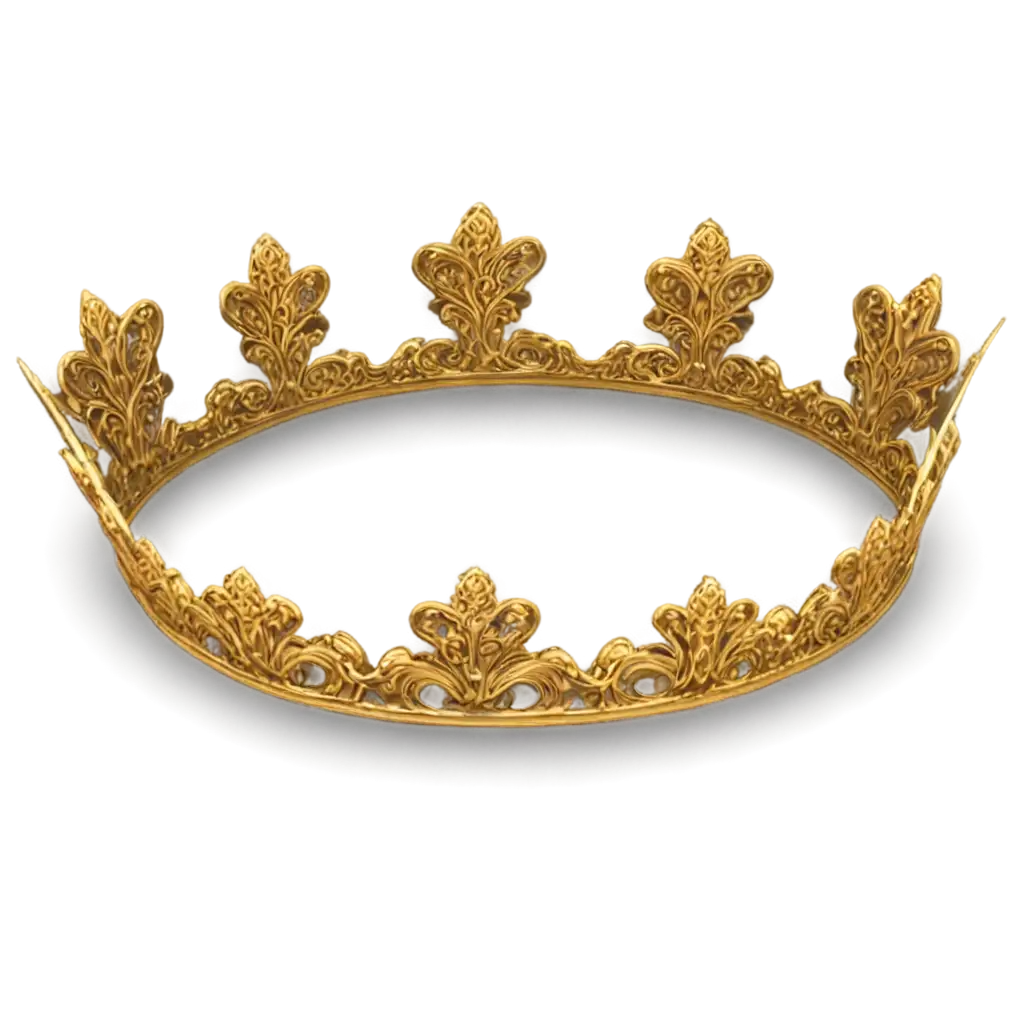 Golden-PNG-Crown-Image-Exquisite-Royalty-in-HighResolution