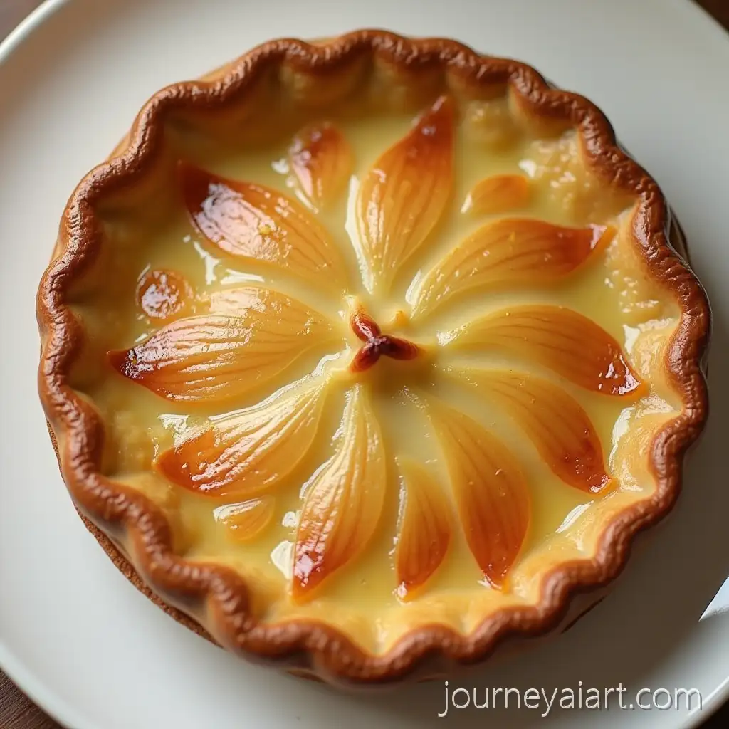 Tiny-Pie-on-a-Large-Plate-withSmall-pie-on-large-plate-Minimalistic-Contrast