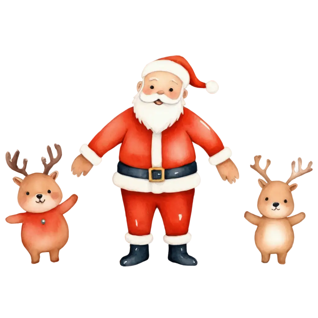 Cute-Christmas-Santa-Watercolor-PNG-Clip-Art-for-Festive-Designs