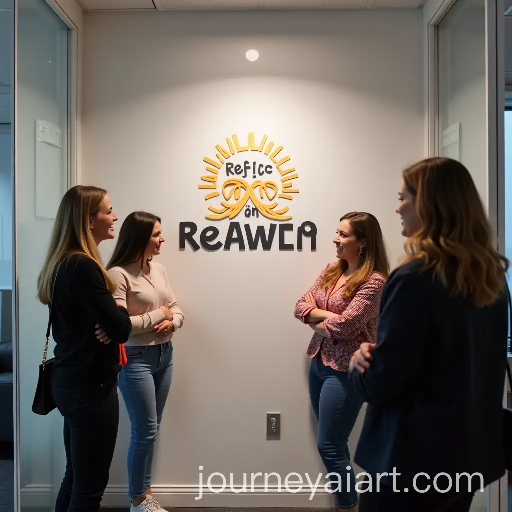 Office-Setting-with-Respect-in-Action-Project-Logo-and-Curious-People-Admiring-It