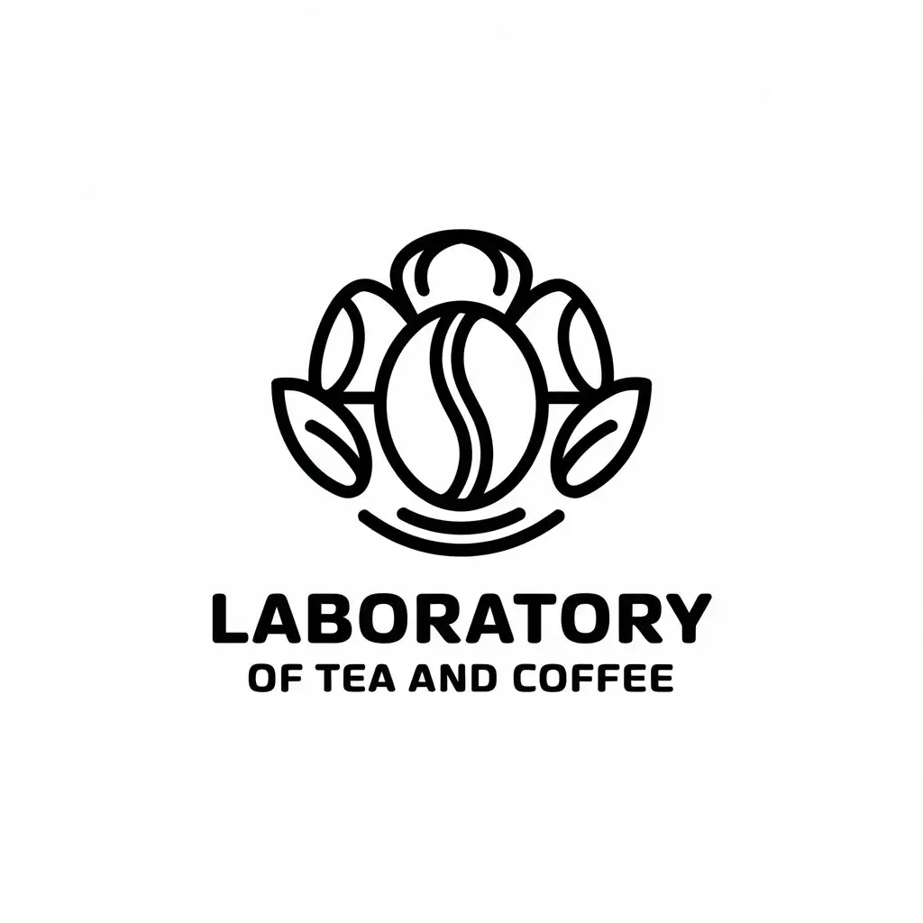 a vector logo design,with the text "laboratory of tea and coffee", main symbol:coffee,Moderate,be used in Restaurant industry,clear background