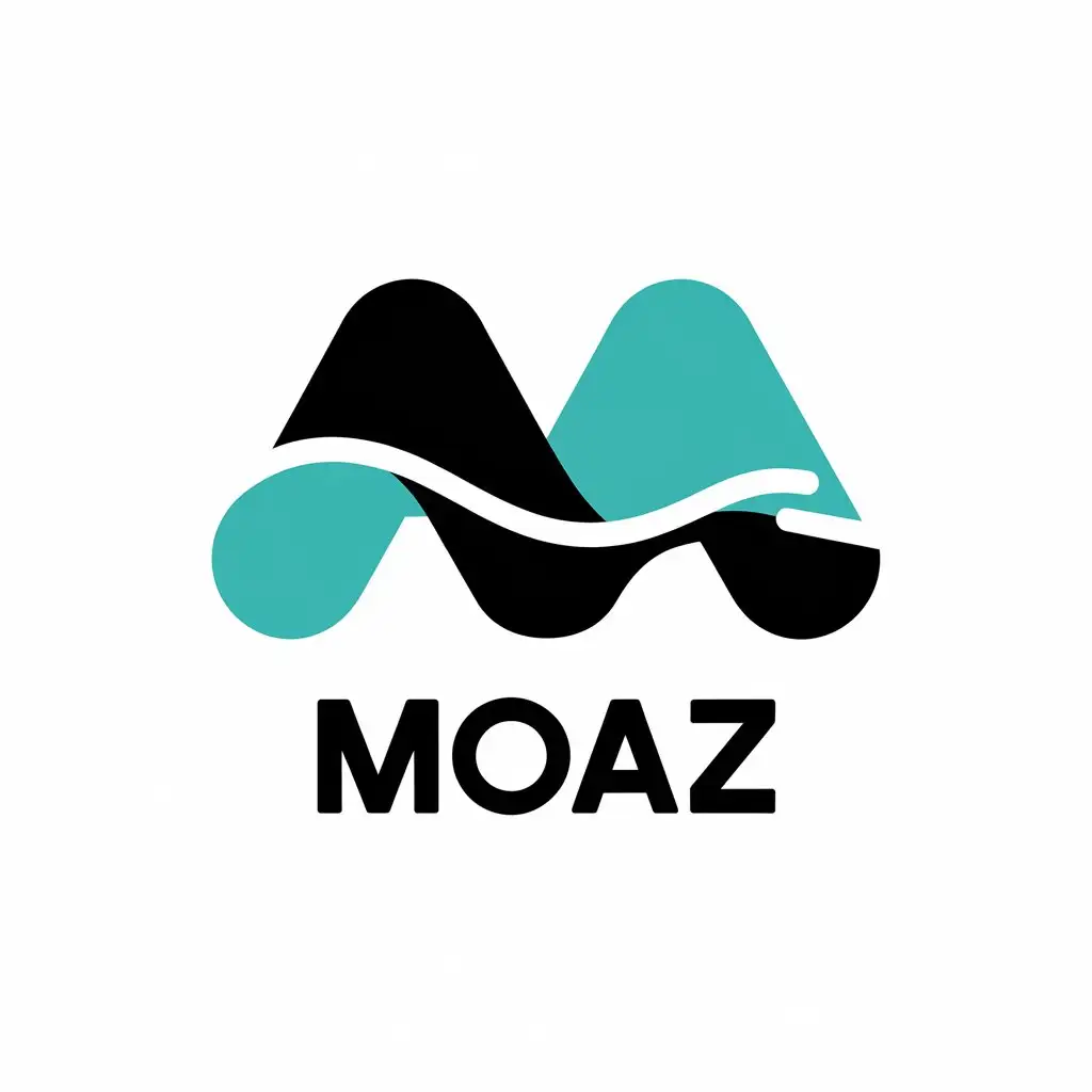 a vector logo design,with the text "Moaz", main symbol:M,Moderate,be used in Entertainment industry,clear background