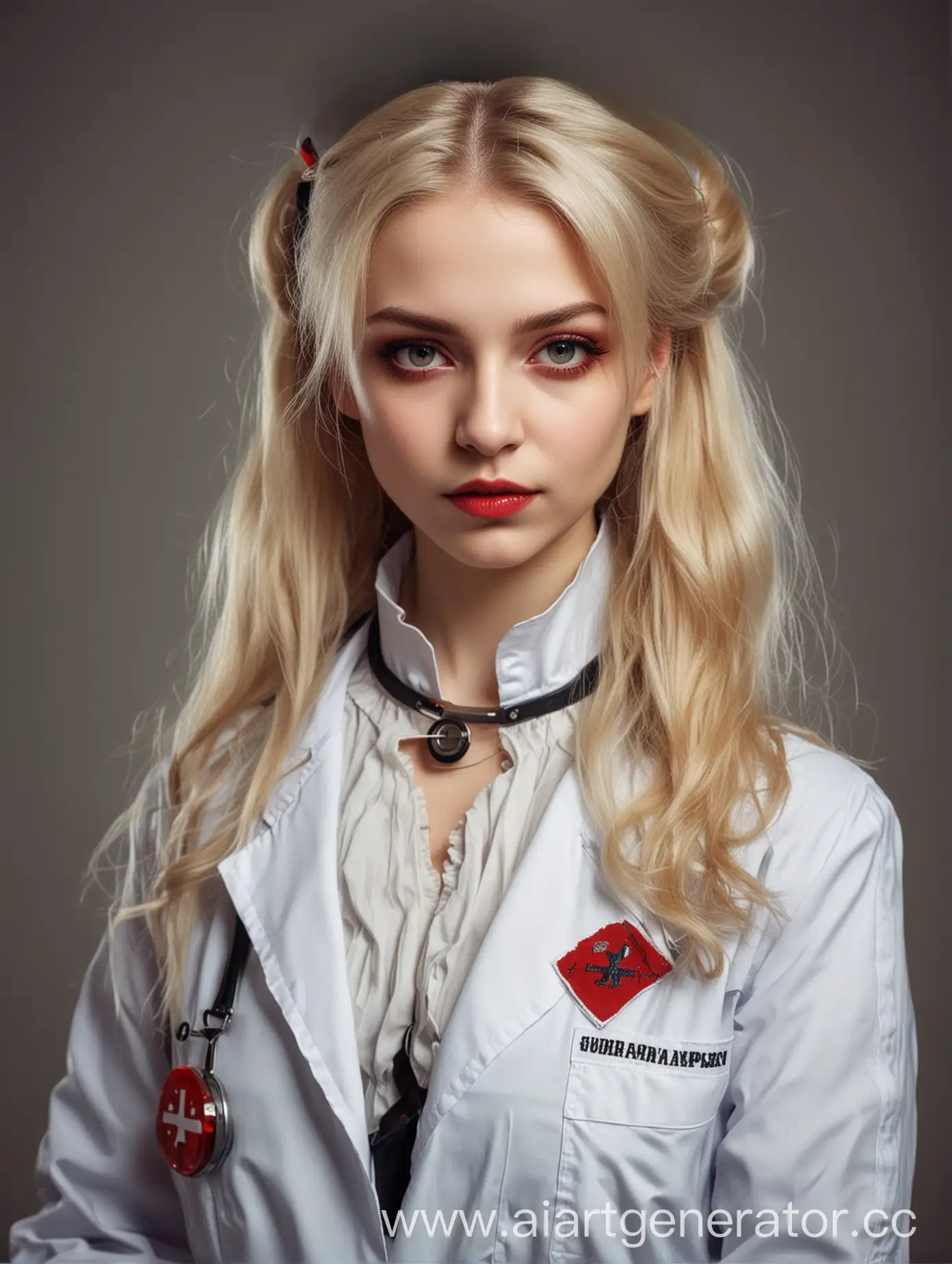 Girl-Vampire-Doctor-Surgeon-with-Light-Hair-in-Russian-Style