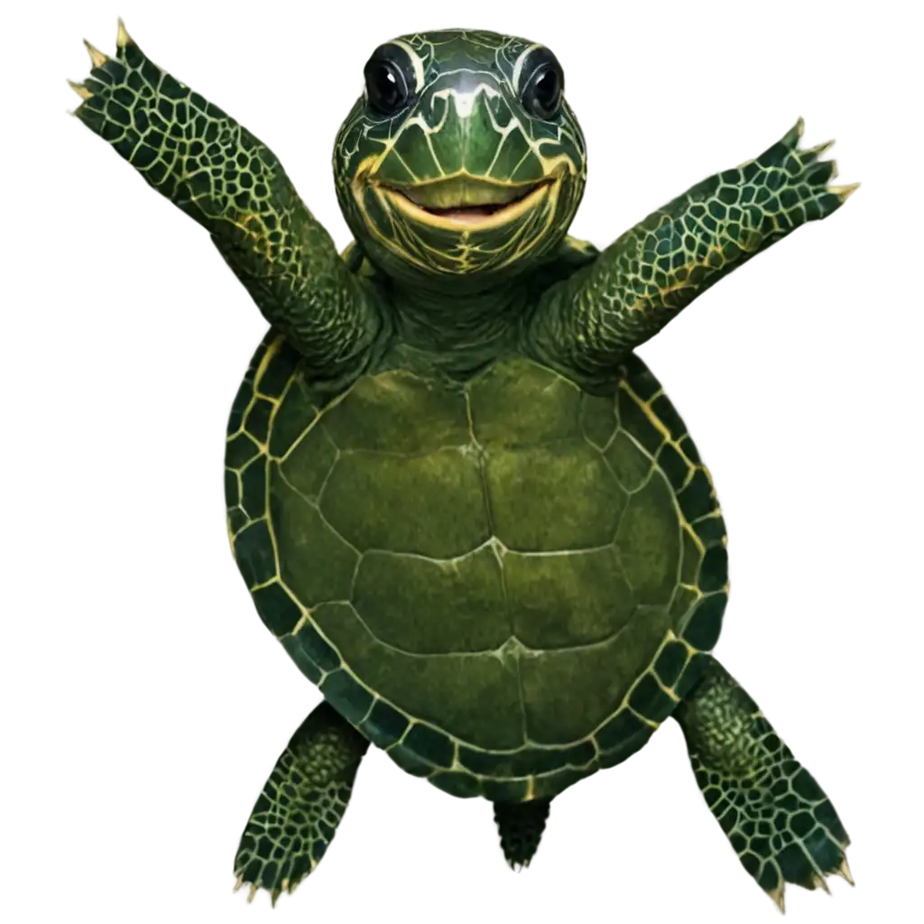 Happy-Turtle-PNG-Image-Delightful-Artwork-of-a-Cheerful-Turtle