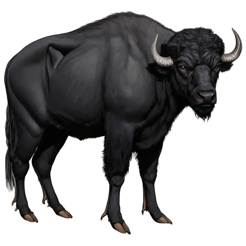 Stunning-Black-Buffalo-PNG-HighQuality-Imagery-for-Diverse-Applications