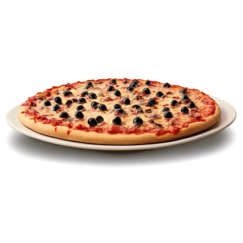 a dish of hot pizza