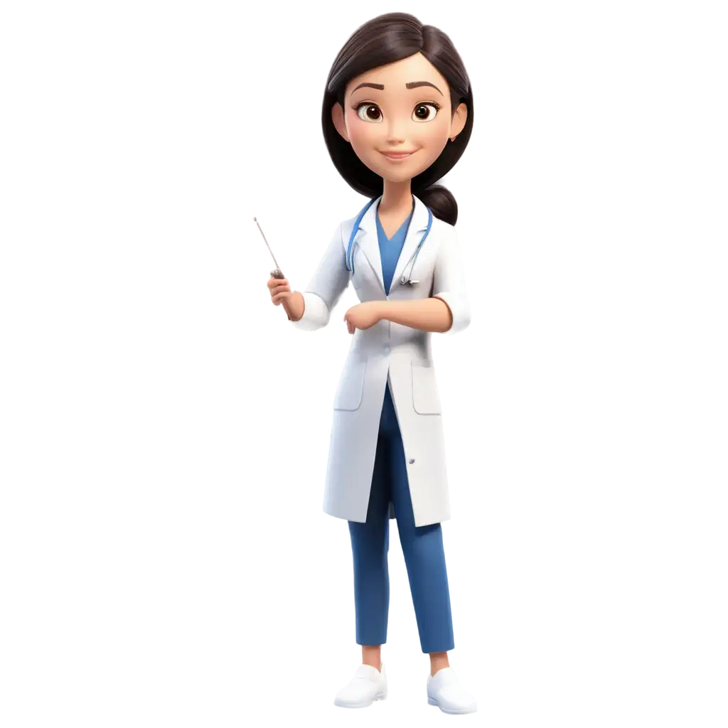 Profession-Asian-Female-Doctor-3D-Illustration-Free-PNG-for-Versatile-Use