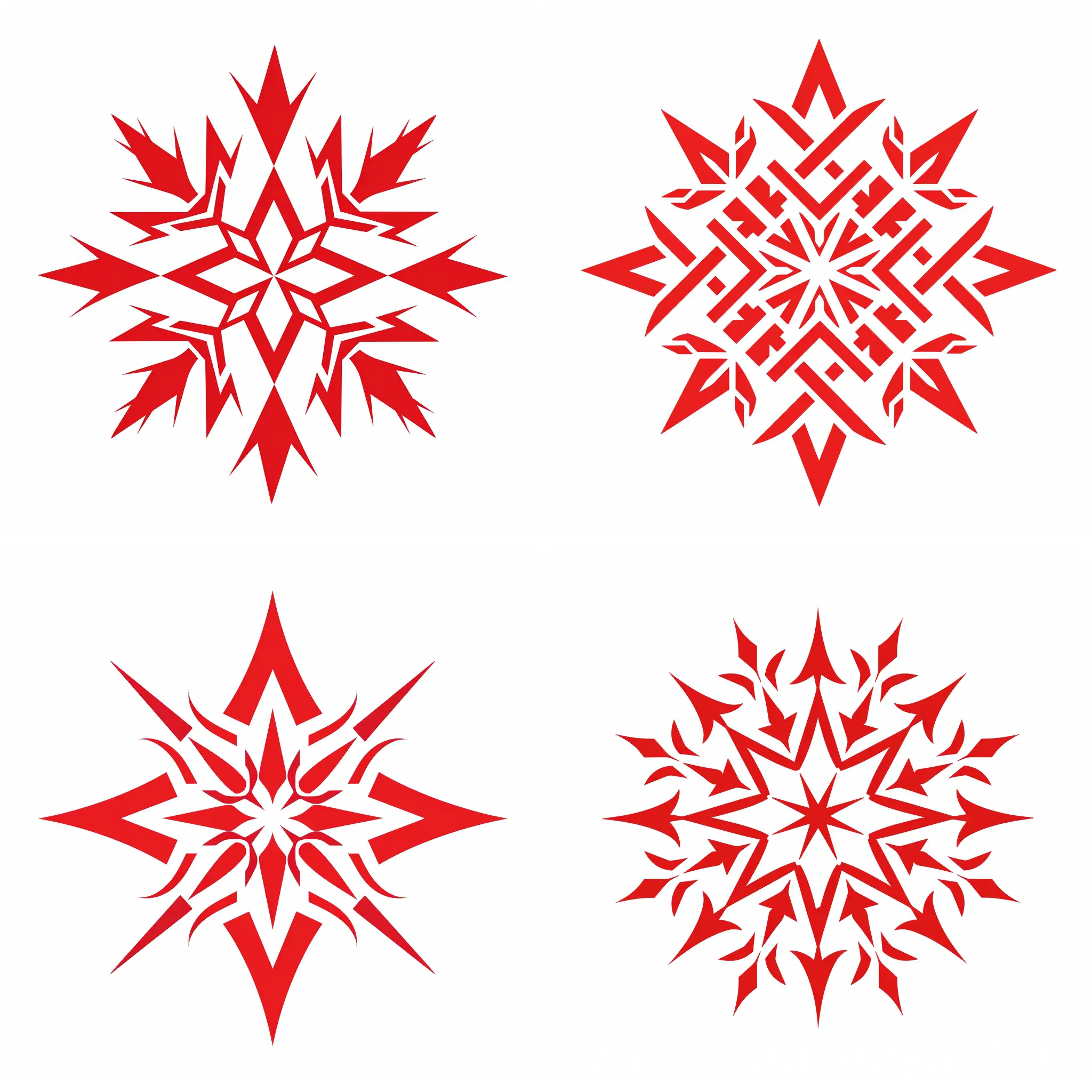 Geometric-FinnoUgric-Symbol-in-Red-on-White-Background