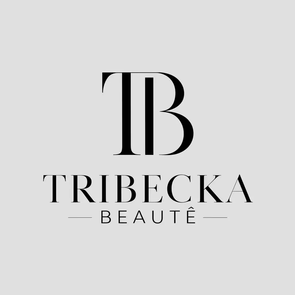 LOGO Design for Tribeckabeaut Vector Design with TB Symbol for Beauty Spa Industry