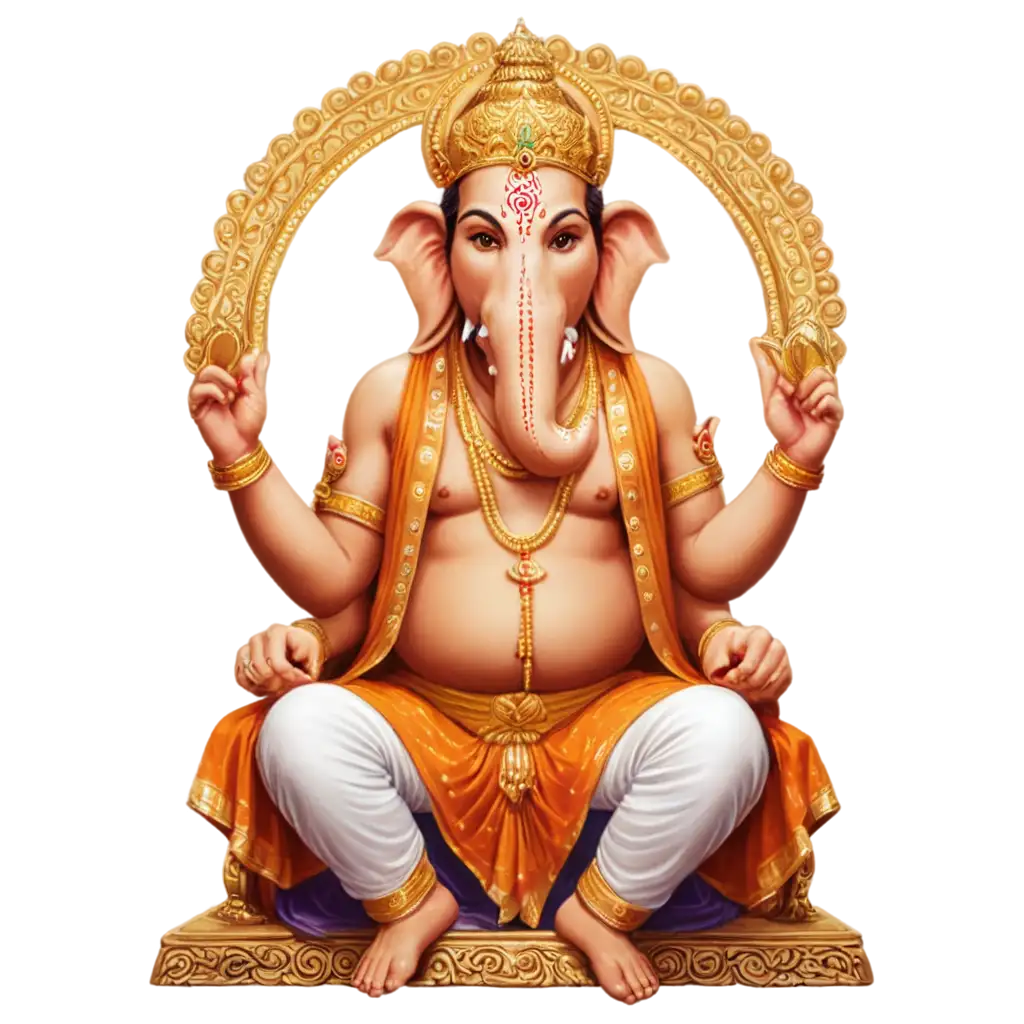 PNG-Image-of-Ganesh-Ji-Maharaj-Exquisite-Artwork-for-Spiritual-Devotion