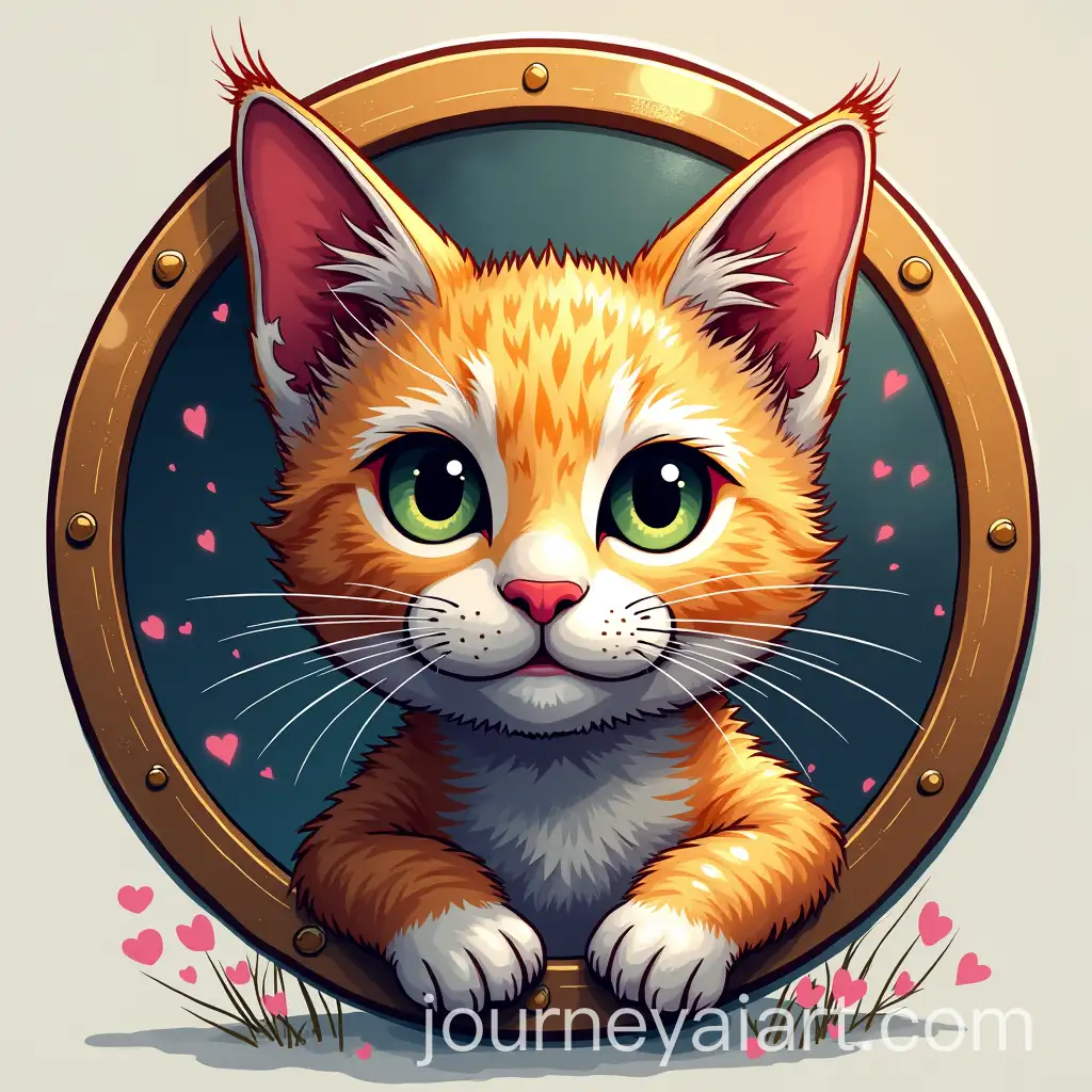 Cute-Cat-as-an-NFT-Coin-in-Abstract-Portrait-Style